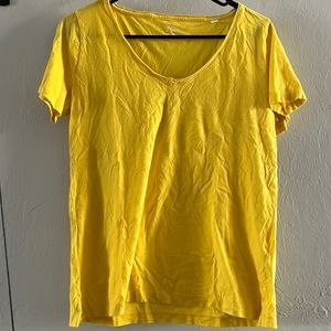 JCrew yellow short sleeved crew neck T-shirt (S)